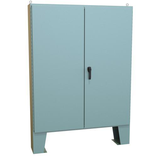 Product image for NEMA12 TWO DR ENCL.C/W MTG FT