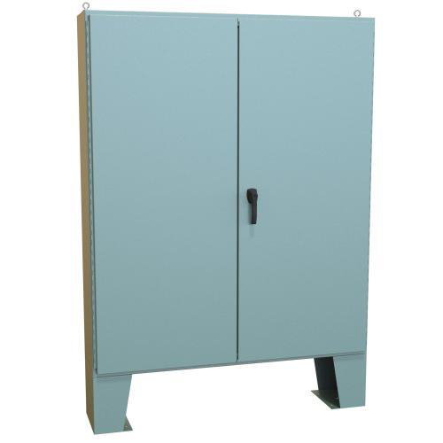 Product image for Enclosure floor mnt ms gry 72x60x12in NEMA12