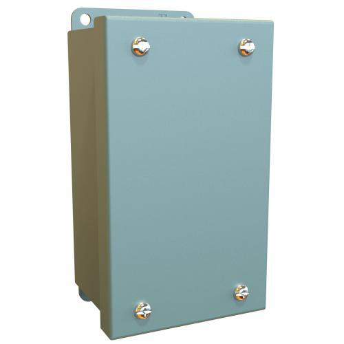 Product image for Enclosure mild steel gry 5.75X3.25X2.75in NEMA12