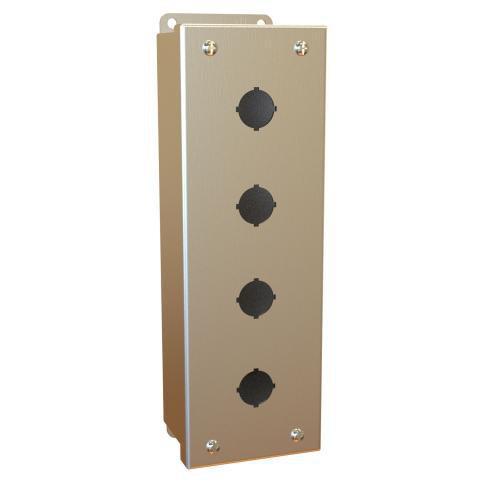 Product image for PUSHBUTTON ENCL 4 HOLE