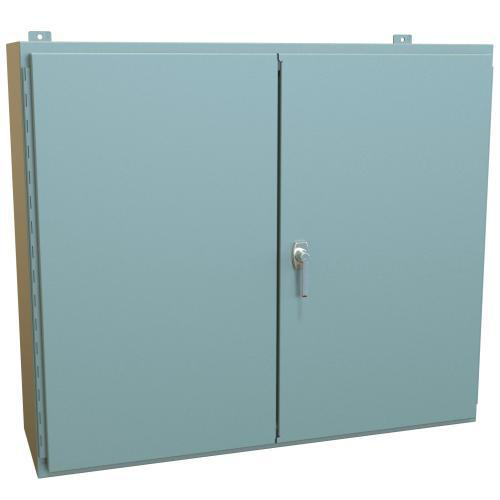 Product image for Enclosure wall mnt 2-dr ms gry 36x42x12in NEMA12
