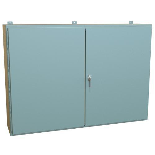 Product image for Enclosure wall mnt 2-dr ms gry 42x60x12in NEMA12