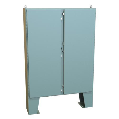 Product image for Enclosure floor mnt ms gry 60X48x10in NEMA4