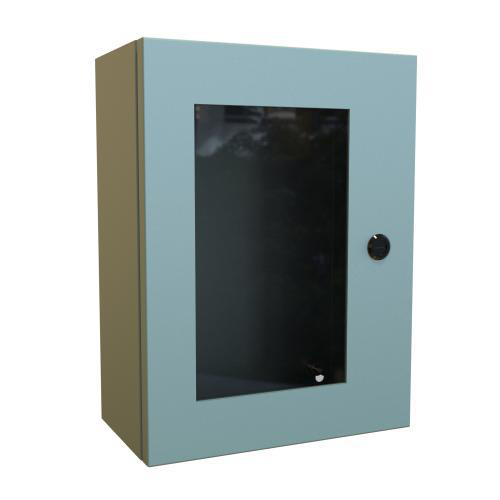 Product image for Enclosure wall mount ms grey 16x12x6in NEMA4