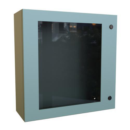 Product image for Enclosure wall mount ms grey 24x24x8in NEMA4