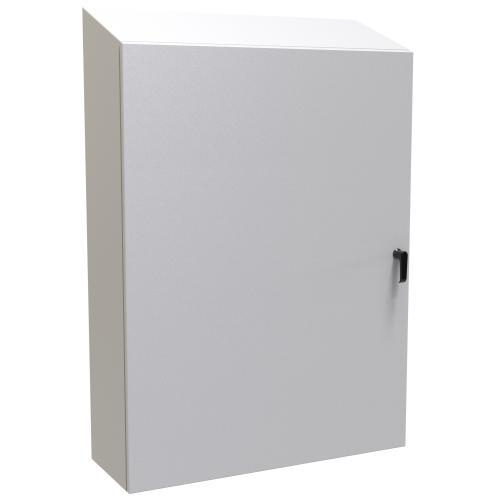Product image for Enclosure wall mnt slop top ms lt gry 48x36x12in
