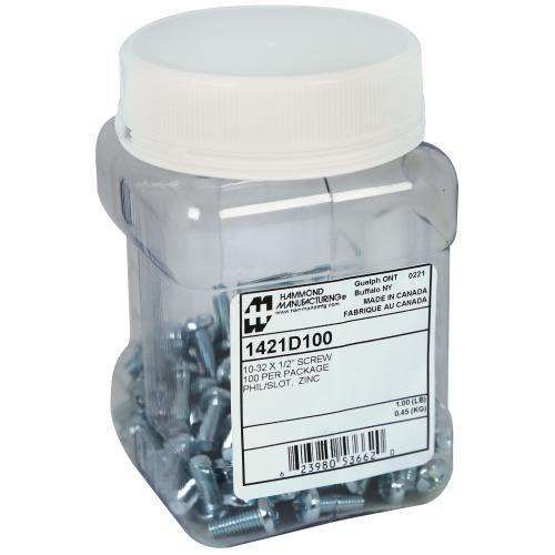 Product image for 100PK 10-32 RACK SCREW