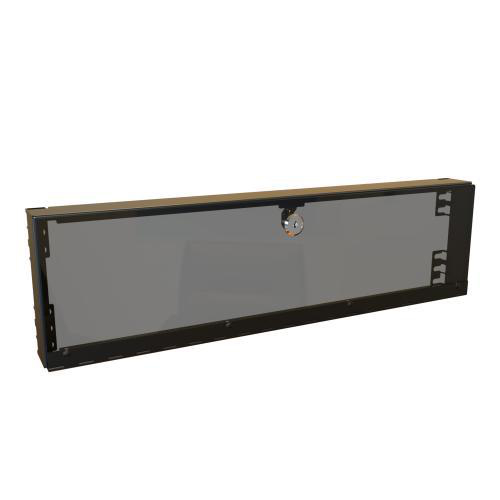Product image for 3U HINGED PLEXI COVER