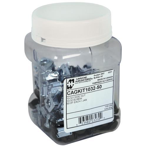 Product image for 50PK 10-32 CAGNUTS & SCREWS