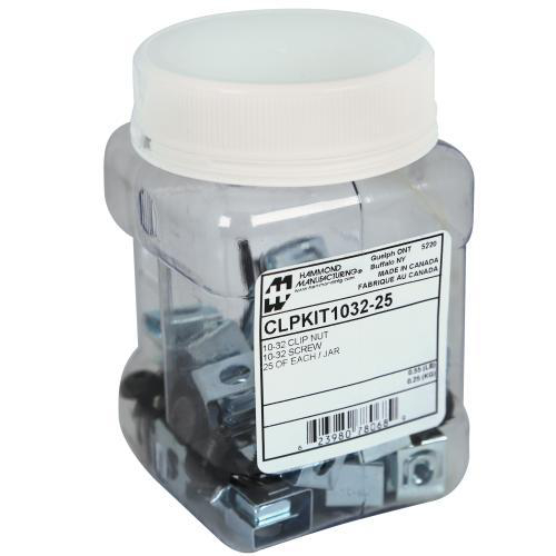Product image for 25PK 10-32 CLIPNUTS & SCREWS