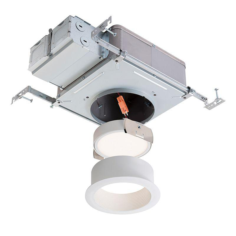 Product image for Trim round for baffle down light white 5"