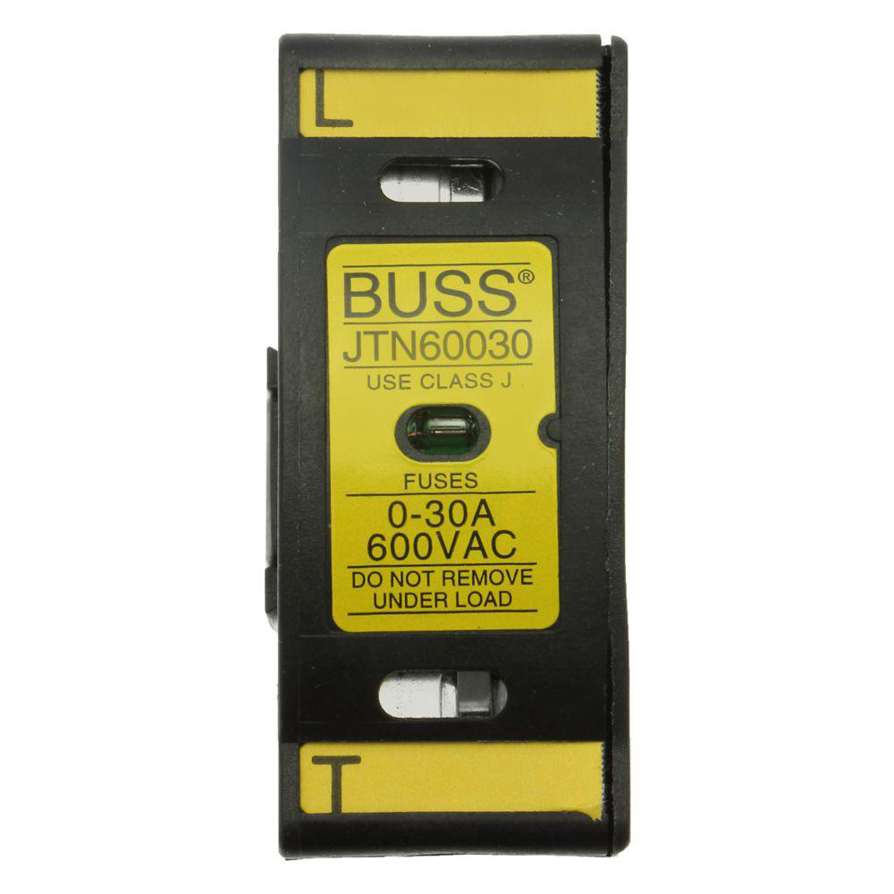 Product image for BUSSMANN JTN60030 FUSEHOLDER 30A 600V CLASS J FINGER SAFE INDCIATING NEON