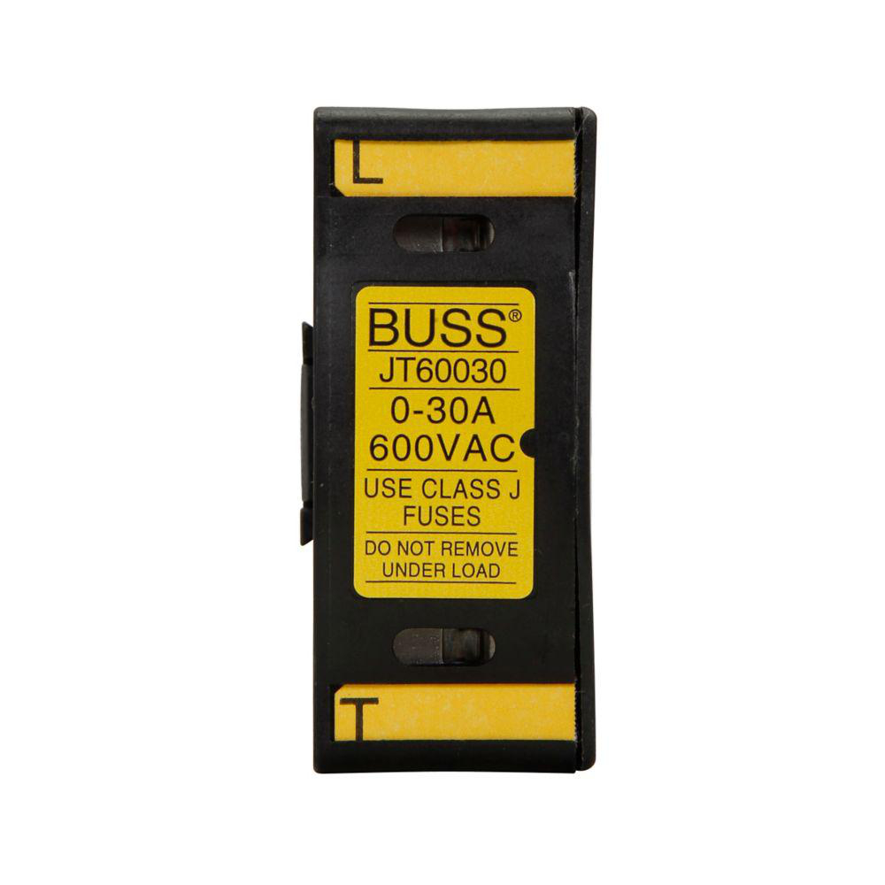 Product image for BUSSMANN JT60030 FUSEHOLDER 30A 600V CLASS J FINGER SAFE NON INDCIATING