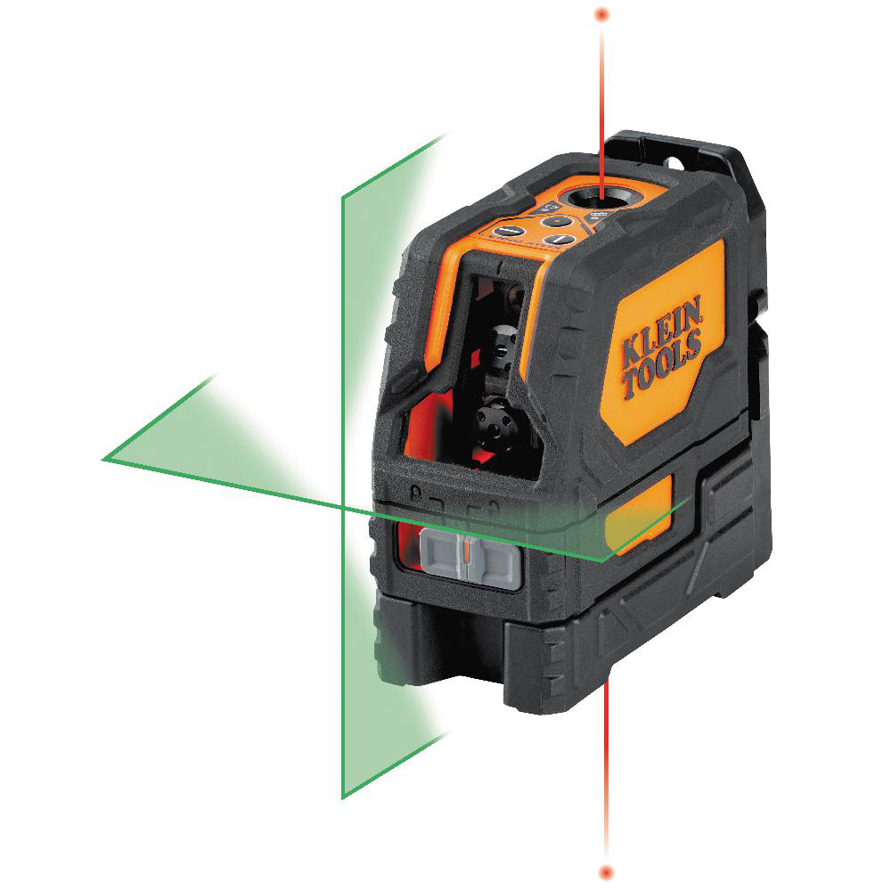 Product image for KLEIN 93LCLGR TOOL RECHARGEABLE SELF LEVELING GREEN CROSS LINE LASER LEVEL WITH RED PLUMB
