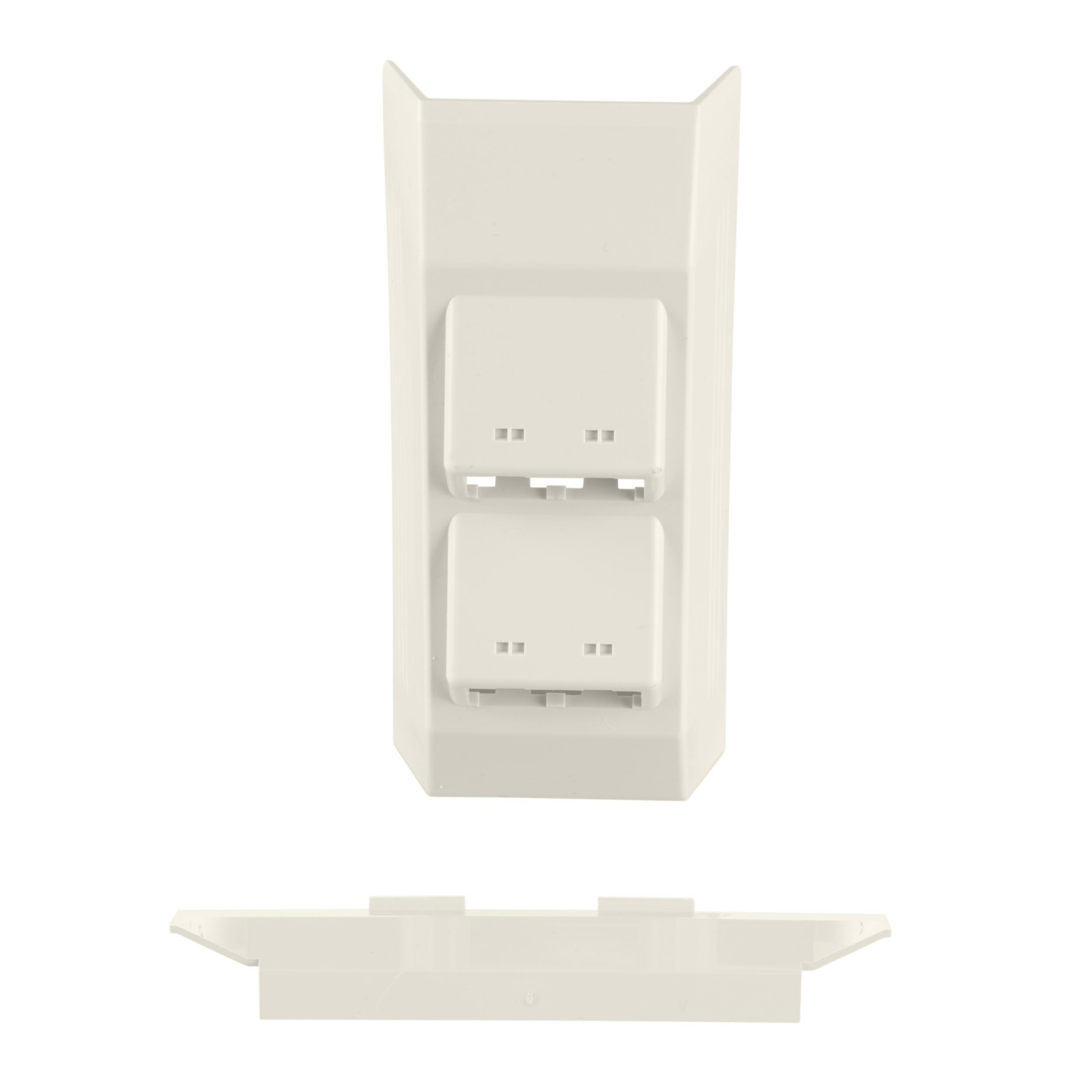 Product image for PANDUIT T45HDBWH SURFACE RACEWAY T-45 SNAP-ON HINGED DAT