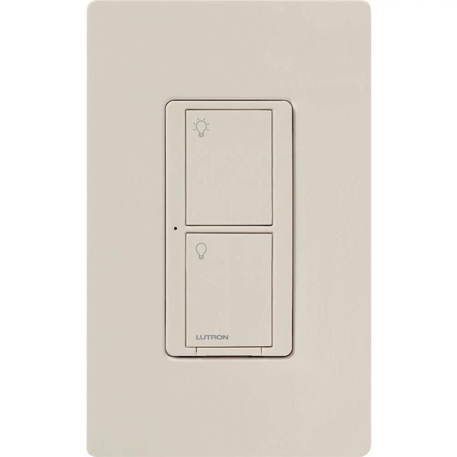Product image for LUTRON PD-5WS-DV-LA SWITCH 5A LED 3A FAN LIGHT ALMOND
