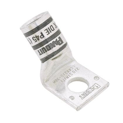 Product image for CuLugF,2/0AWG,1/4Stud,45..PKG10