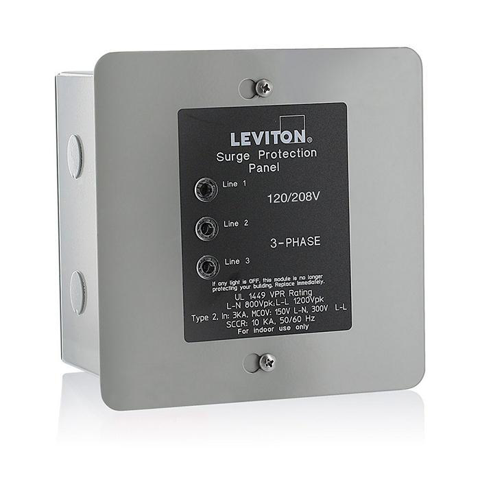 Product image for Panel surge steel 3ph red grade 4mode 208V 50kA