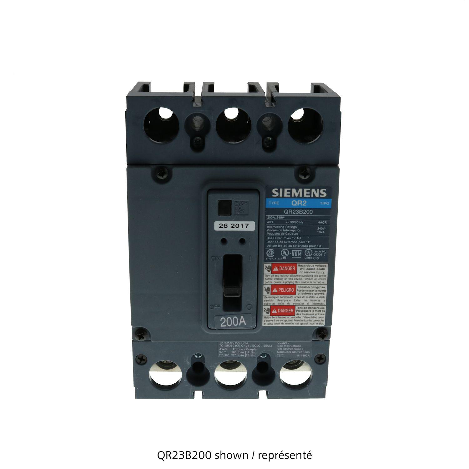 Product image for QR MCCB,10kA@240V,3P,225A,STD,TM