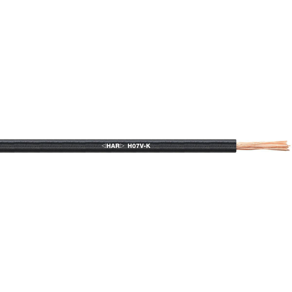 Product image for Wire hook-up harmonized European 6-AWG black