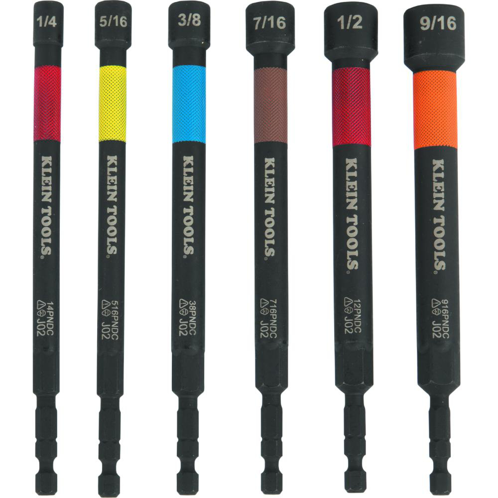 Product image for MAGNETIC POWER NUT SETTERS, 6 PC