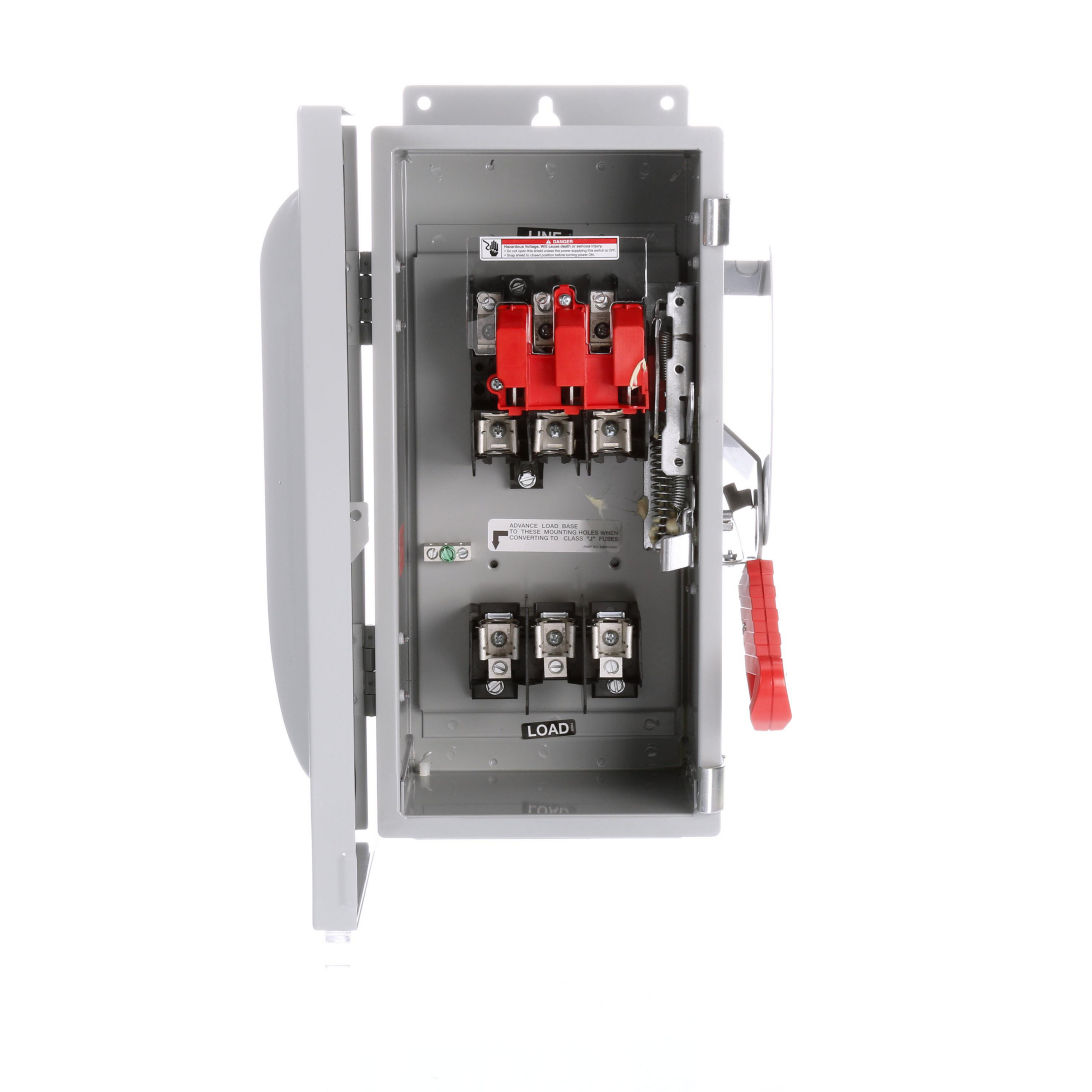 Product image for Safety switch fuse 3P 30A 600V 3fuse NEMA12