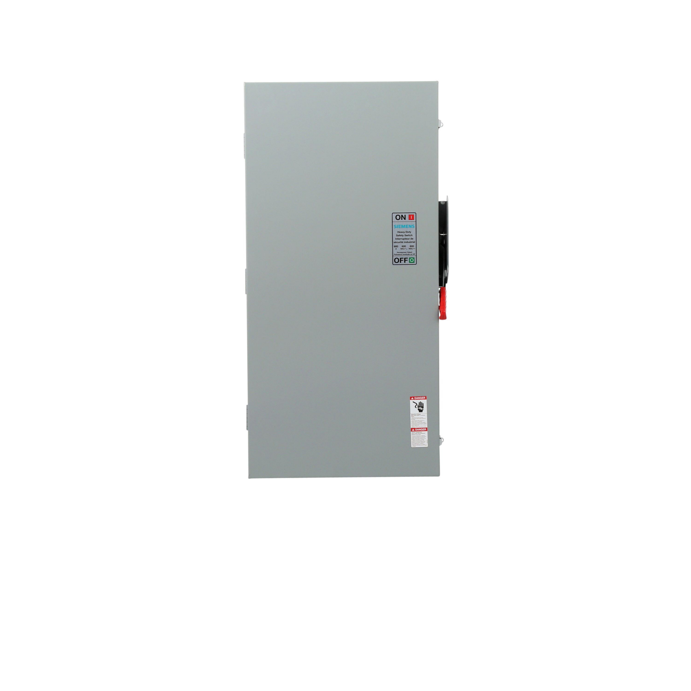 Product image for SIED HFC366NA DISCONNECT CSA 600A 3P 4W 600V FUSED HD TYPE 1 SAFETY SWITCH