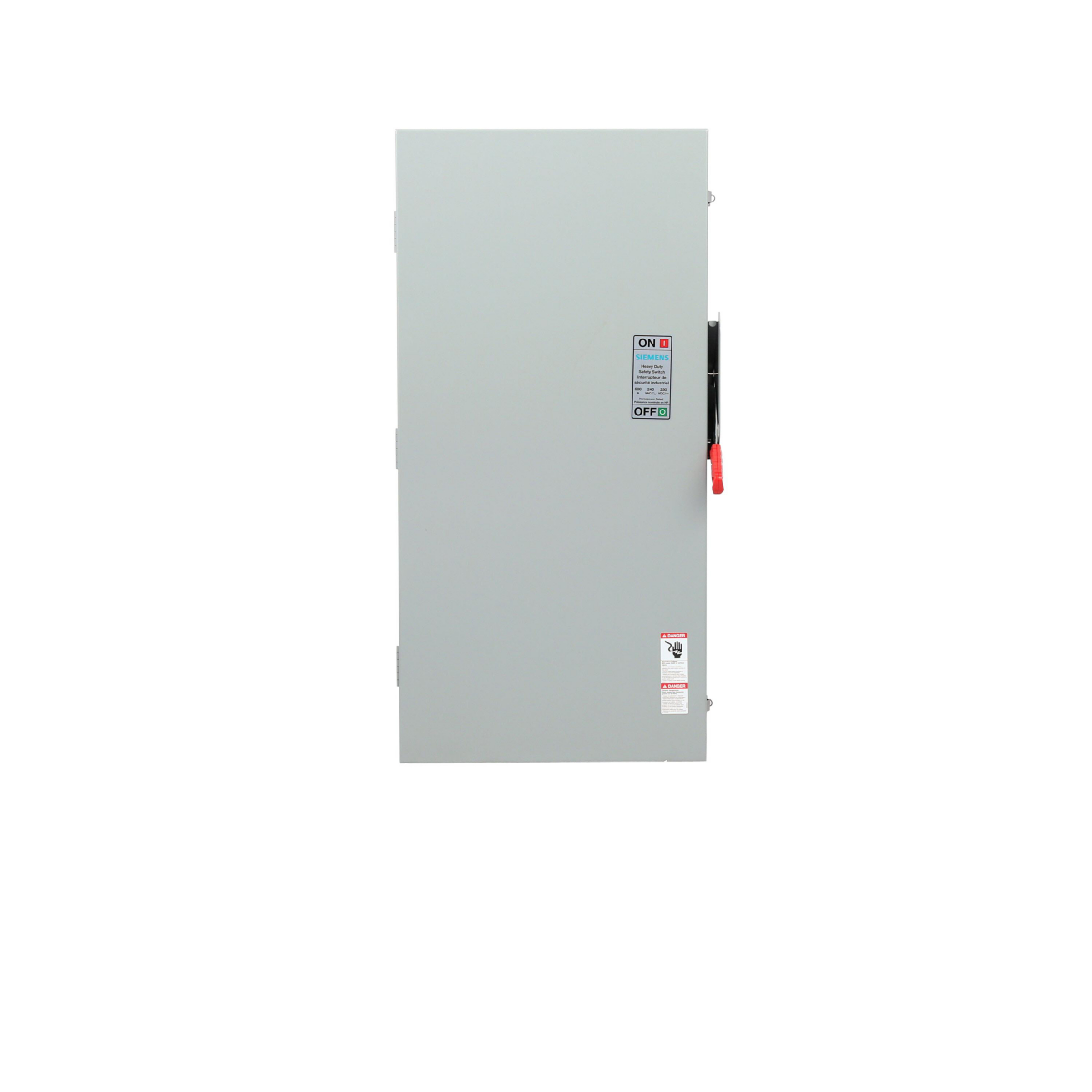 Product image for Switch safety 3R 2-pole 2-fuse solid neutral 600A