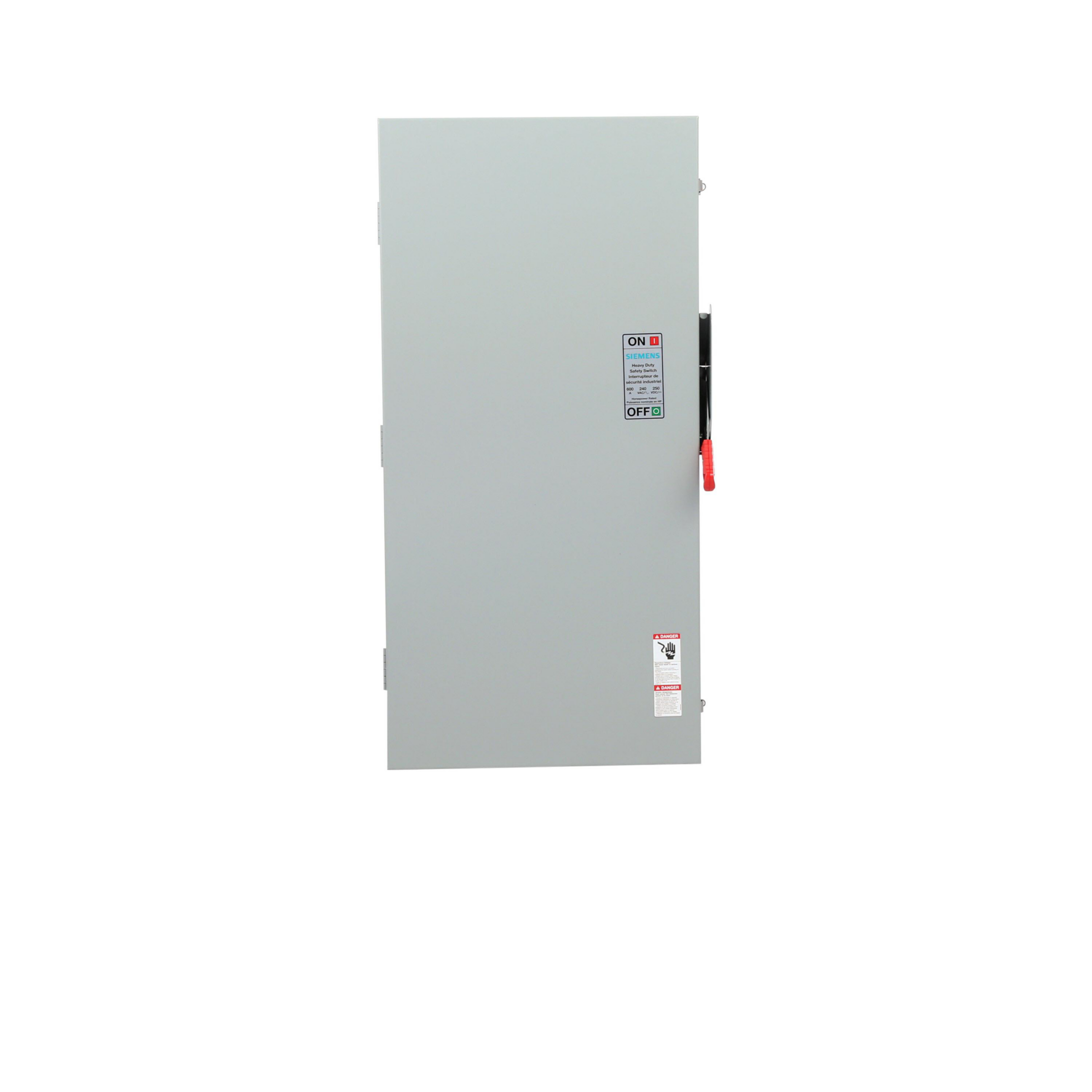 Product image for Safety switch fuse 3P 600A 240V 3fuse+NT NEMA3R