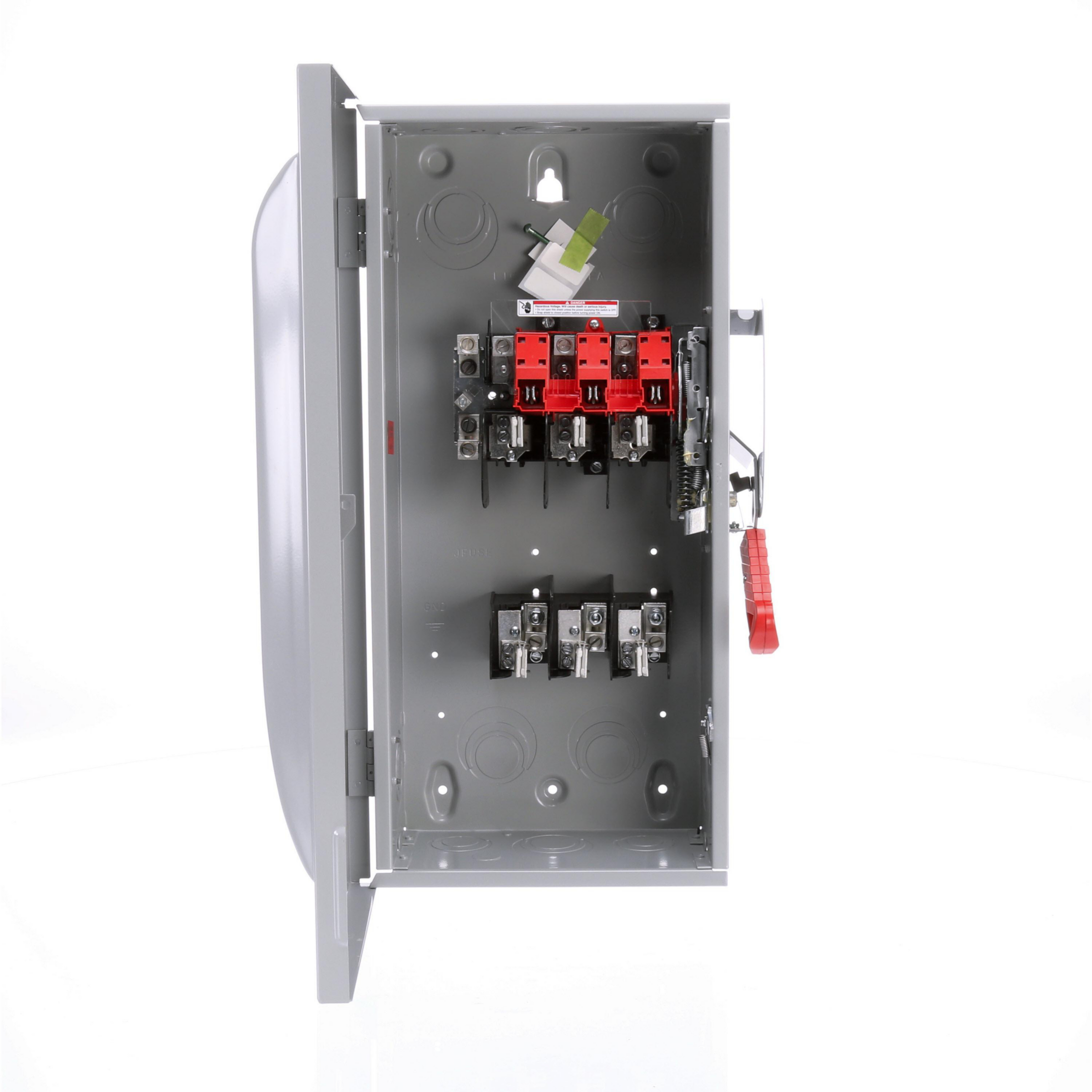 Product image for Switch safety 3-pole 4-wire fusible 100A 600V