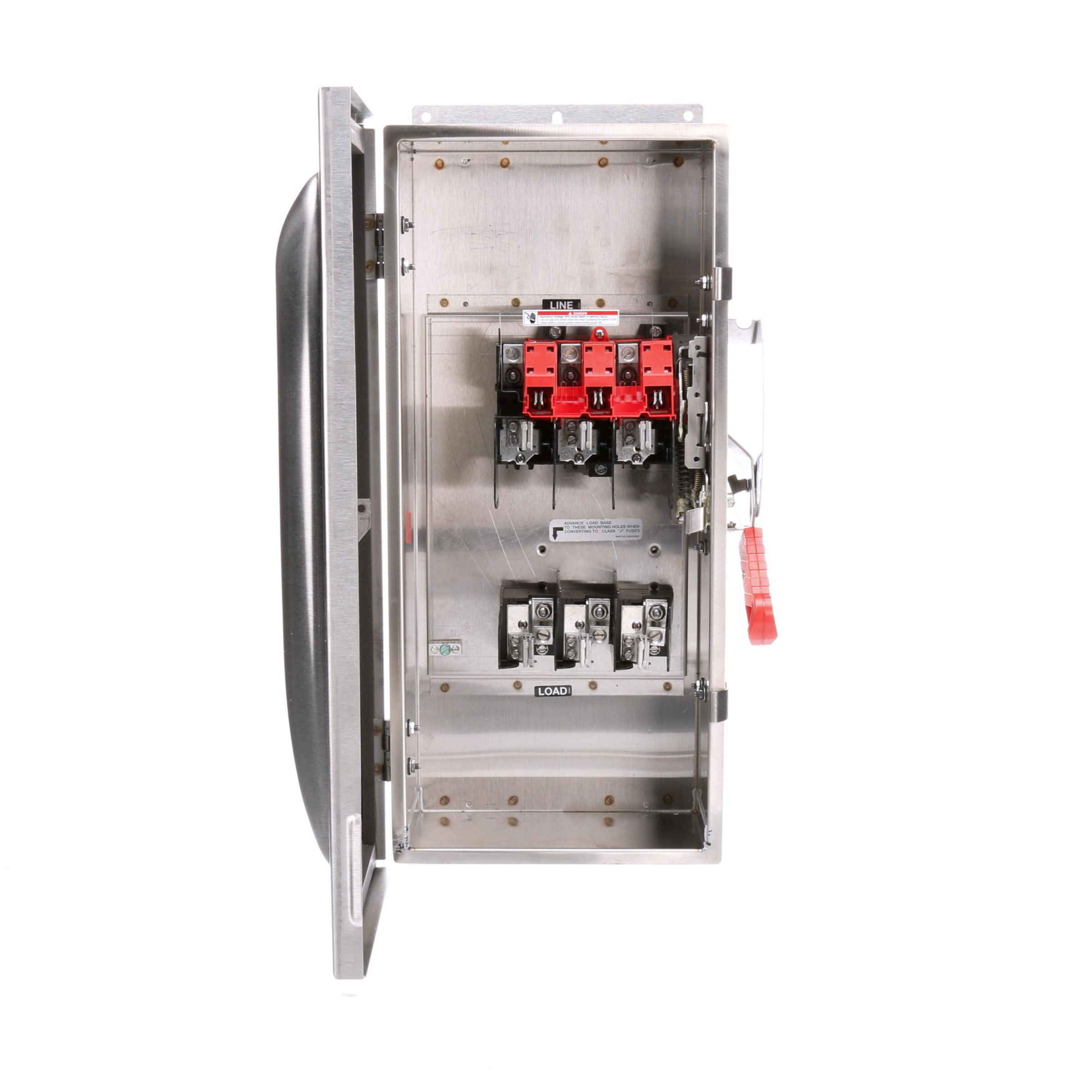 Product image for HD Switch,Fused,3P,600V,100A,Type 4X