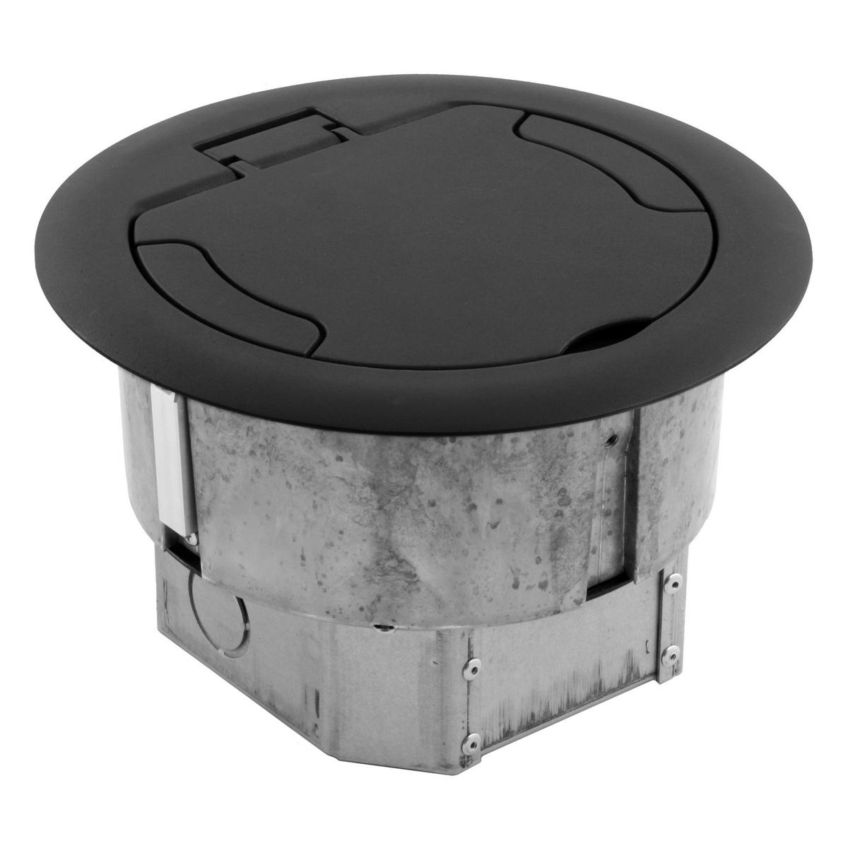 Product image for ACCESS FLOOR BOX, ROUND, 4-GANG, (MS90)