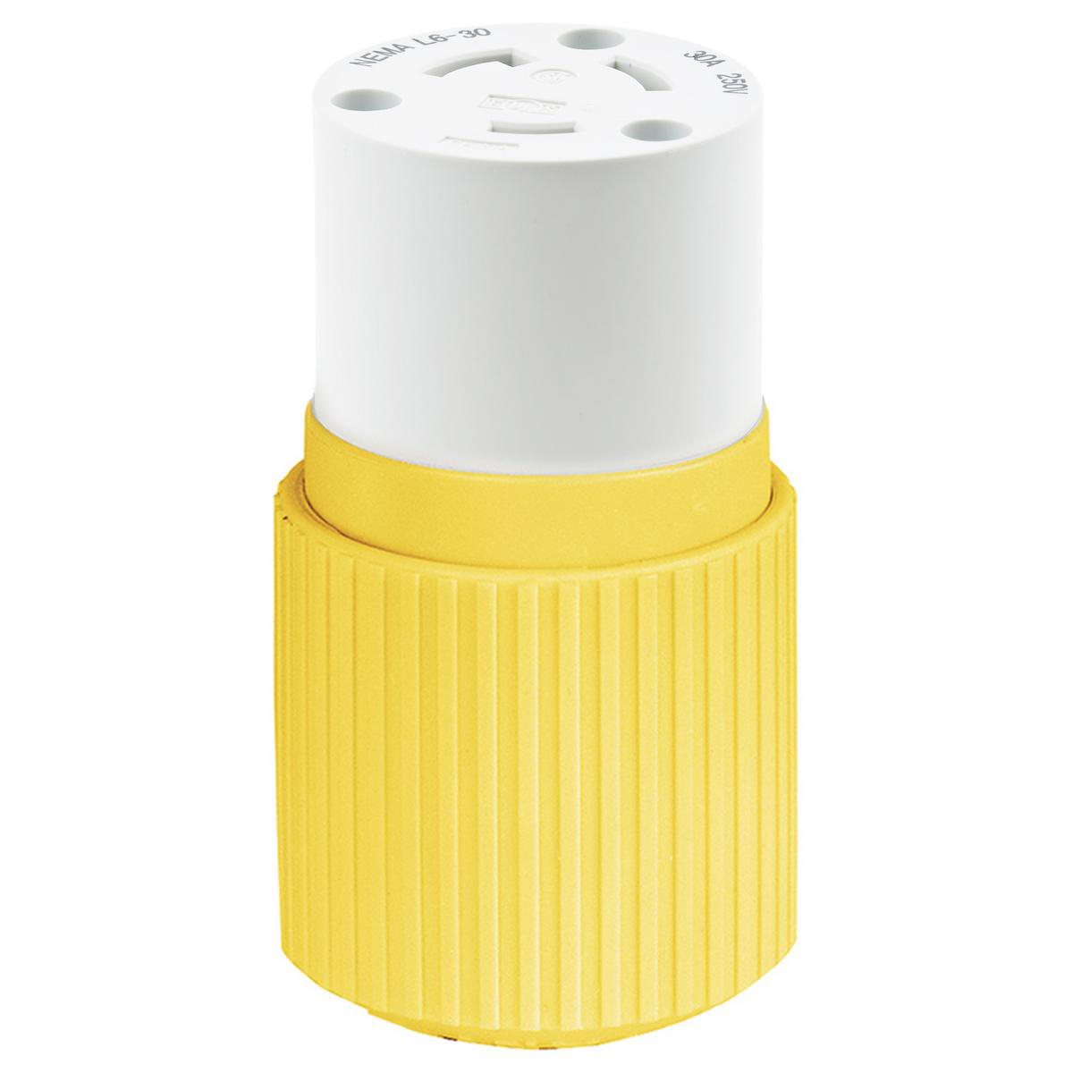 Product image for LKG CONN, CM, 30A 250V, L6-30R, YL