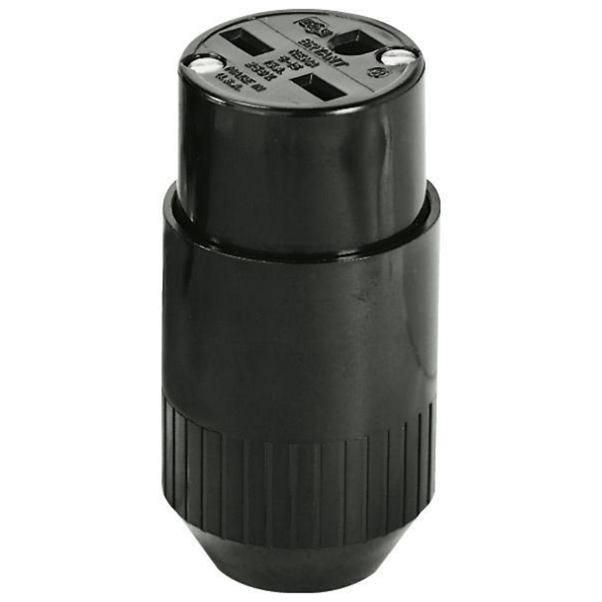 Product image for CONN, 15A 250V, 6-15R, BK