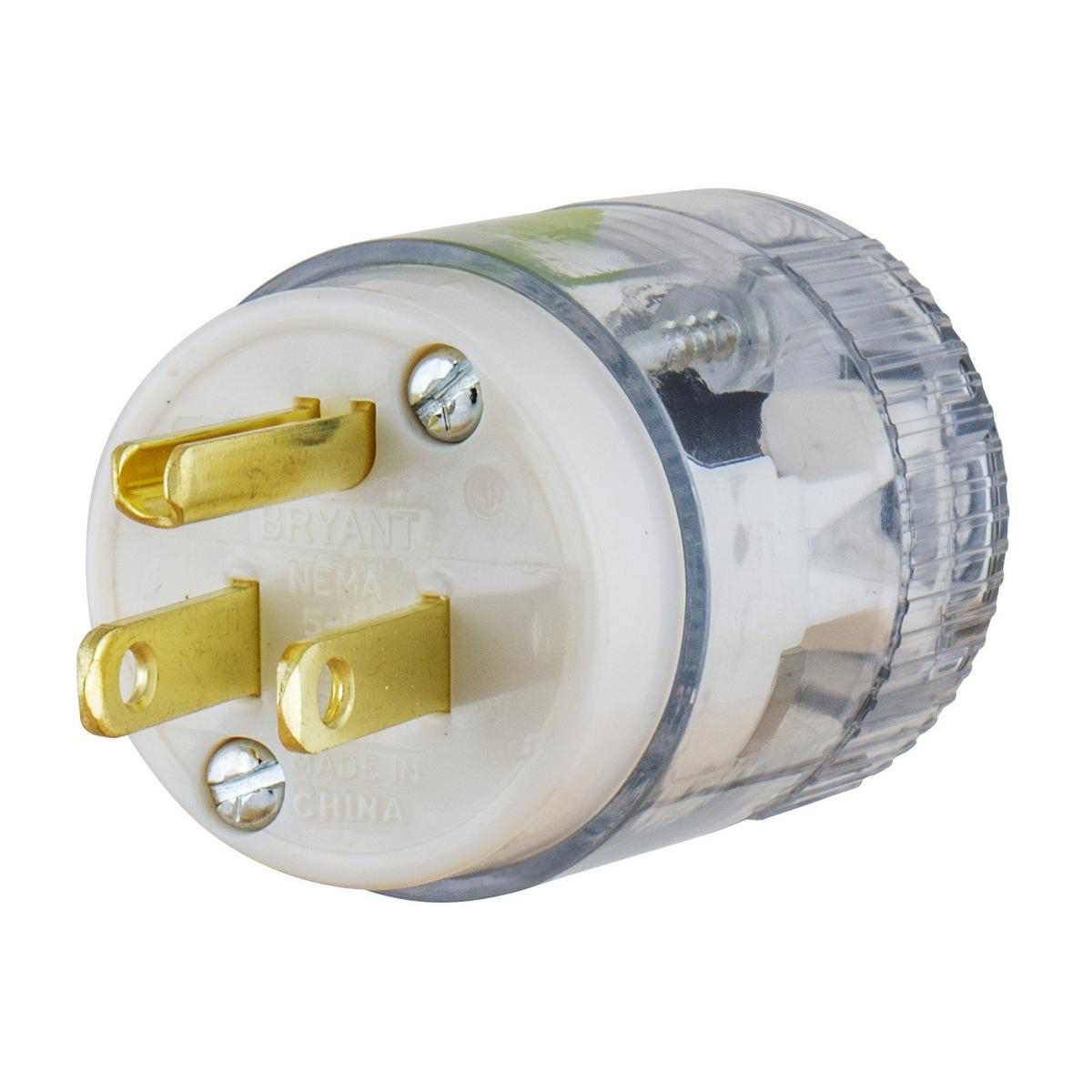 Product image for PLUG, HG, 15A 125V, 5-15P,CLR