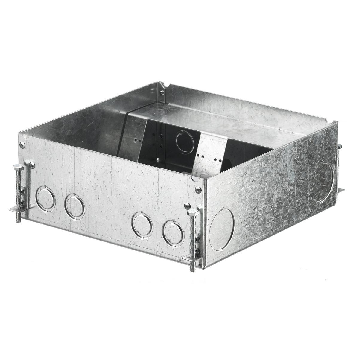 Product image for Box concrete floor 4-gang deep steel 10x4x10"