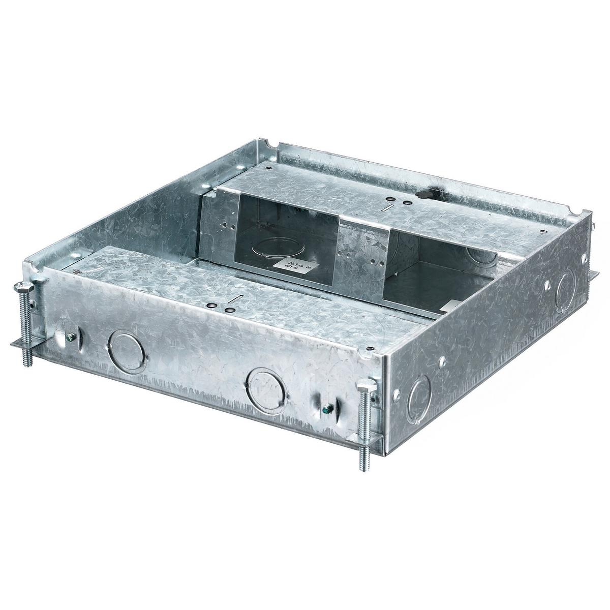 Product image for Box floor concrete 4 gang shallow 3" deep
