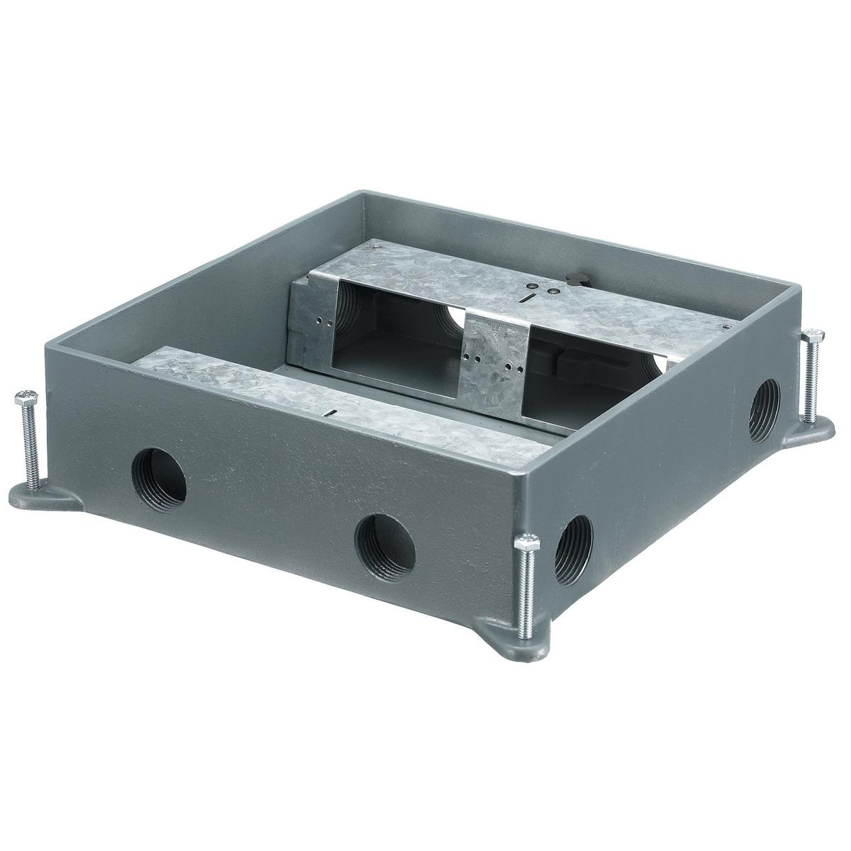 Product image for Box floor 4-gang cast iron shallow