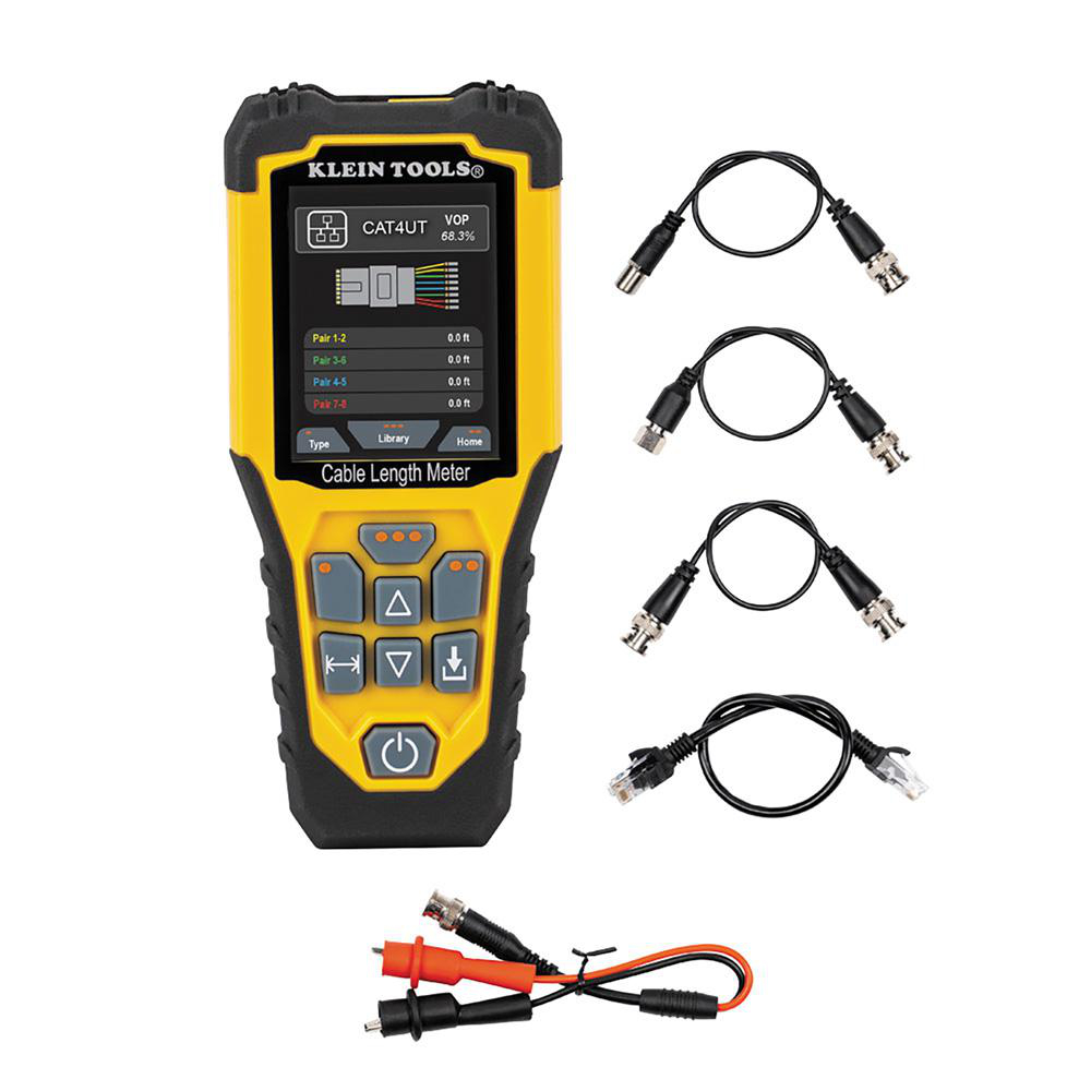 KLEIN 501-915 TDR CABLE LENGTH METER /LEADS AND PADDED CARRYING CASE