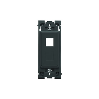 Product image for Insert Renu 2port 1blank onyx black quickport