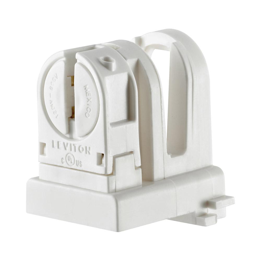 Product image for Holder lamp fluorescent slide-on 120W 600V white