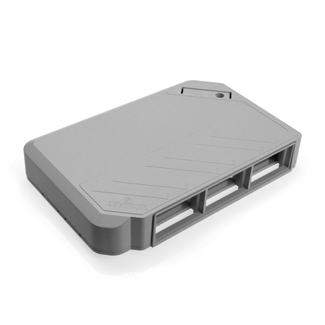 Product image for Multimedia outlet system 6port surface mnt grey