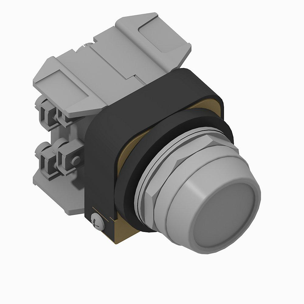 Product image for Switch selector 1NO-1NC logic reed spring return from both knob B7-cam 24V