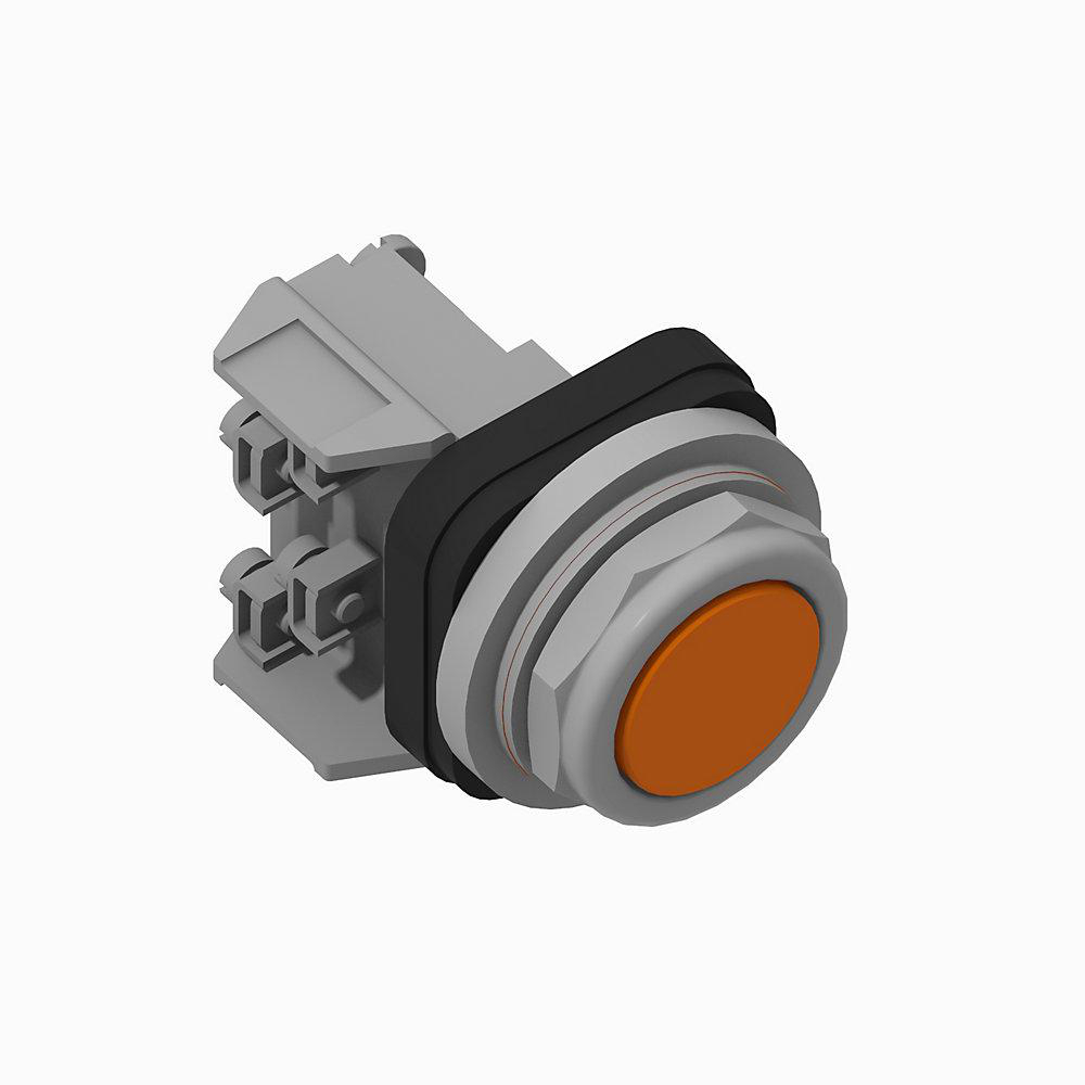 Product image for Operator pushbutton 1NO-1NC PenTUFF flush head orange
