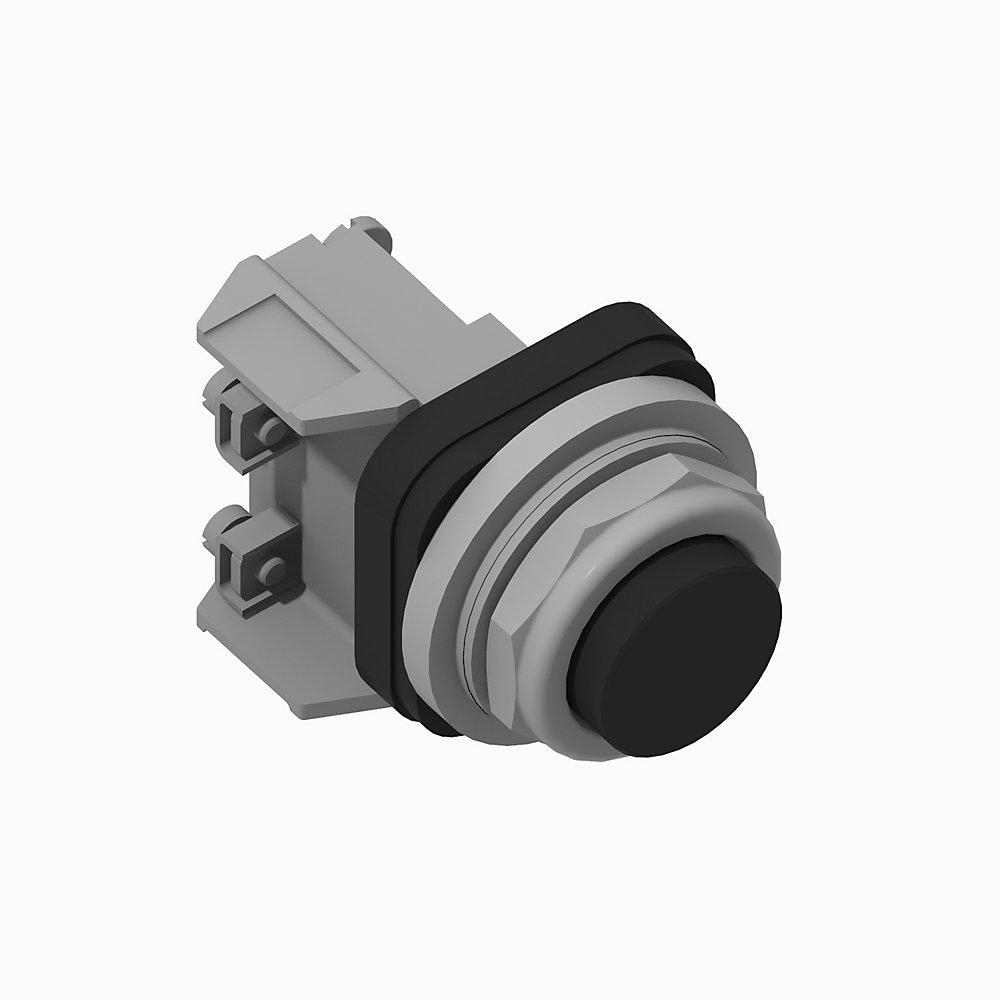 Product image for Pushbutton 1NO PenTUFF extended head black