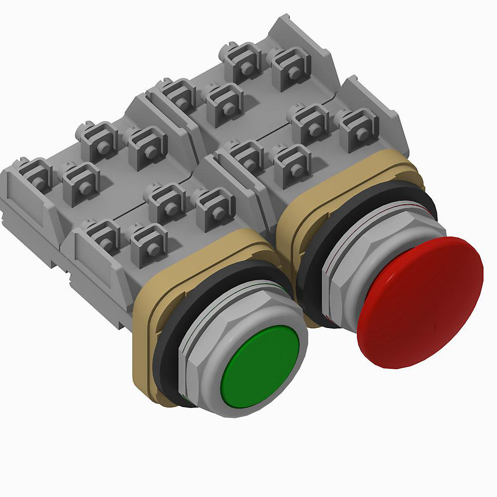 Product image for 30mm Double Push Button 800T PB