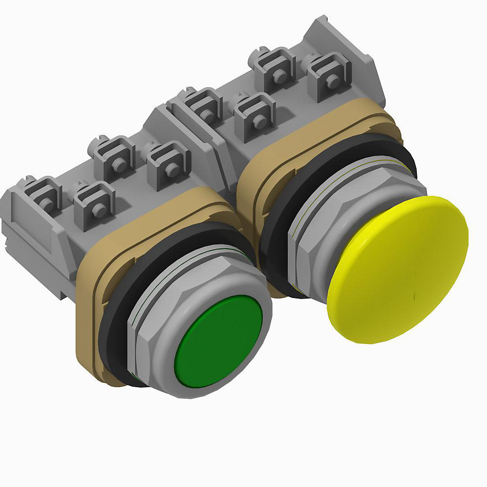 Product image for 30mm Double Push Button 800T PB