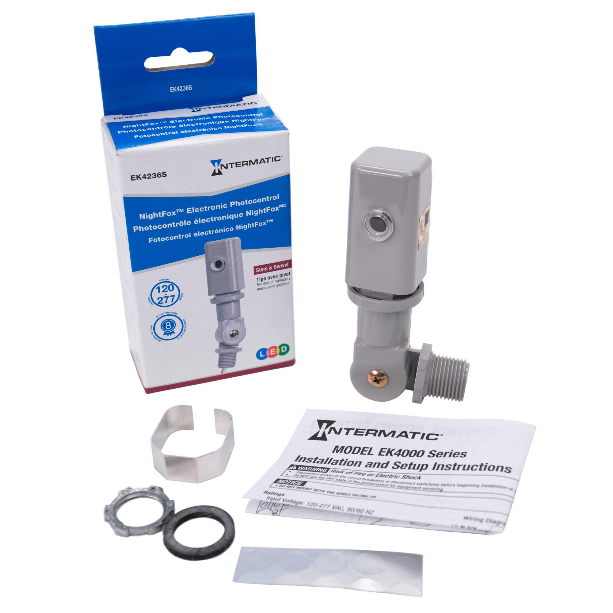 Product image for INTERMATIC EK4235S PHOTOCELL 480V 1800VA OUTDOOR