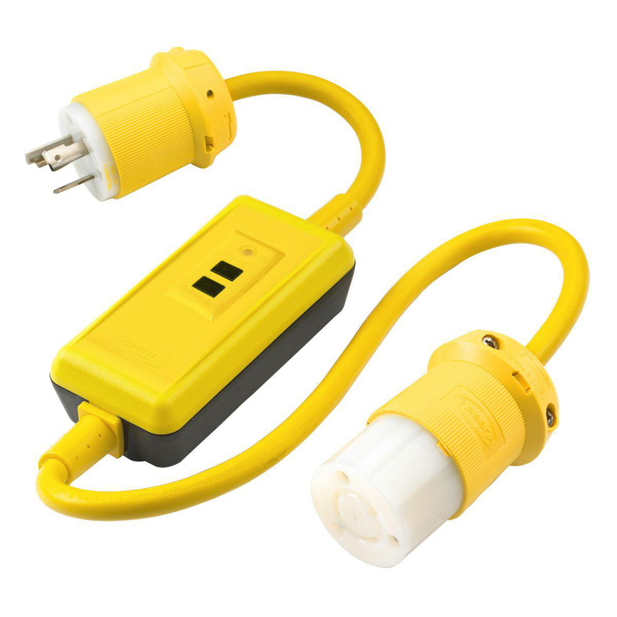 Product image for LOCKING GFCI CORD, 20A 120V, 3' MAN,AMPD