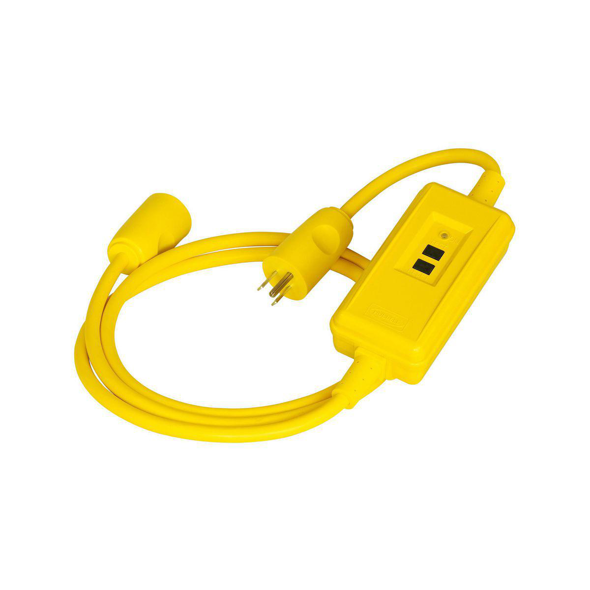 HUB GFPST4C15A CIRCUIT GUARD GFCI18" IN LINE GFCI PORTABLE LINE CORD 15A 120V 2P3W AUTOMATIC SET